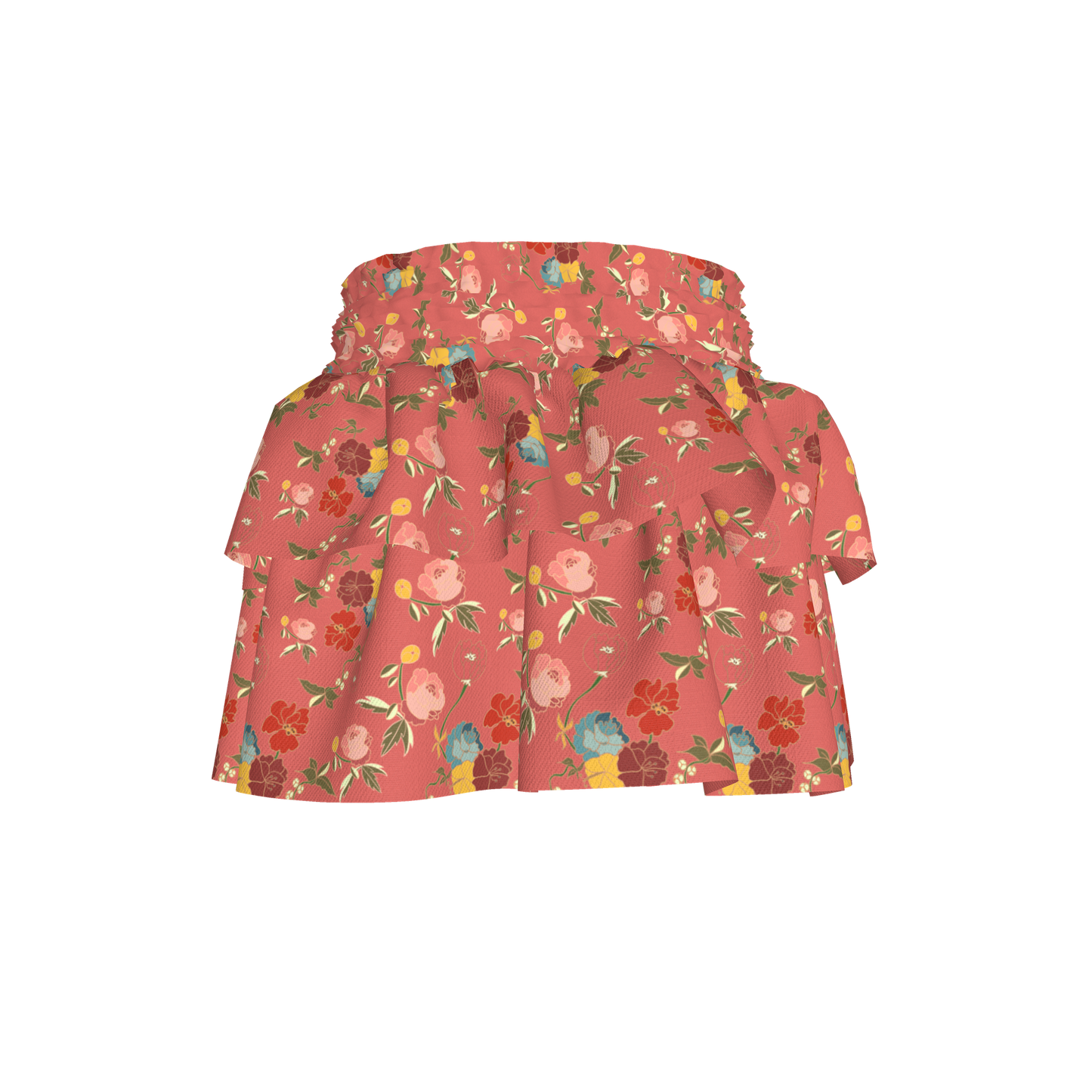 Pink Belle Flowers Top and Skirt | Set of 2