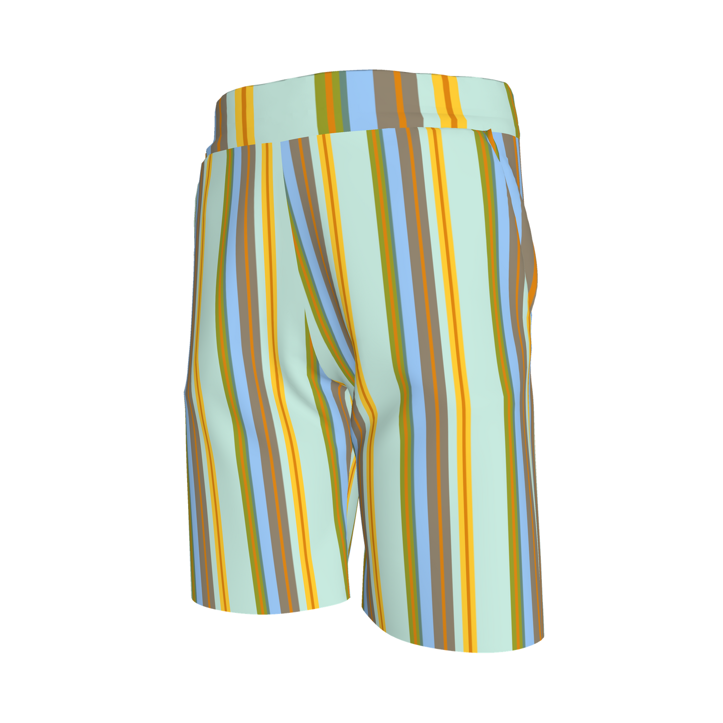 Polo and Shorts in Light Blue & Orange | Set of 2