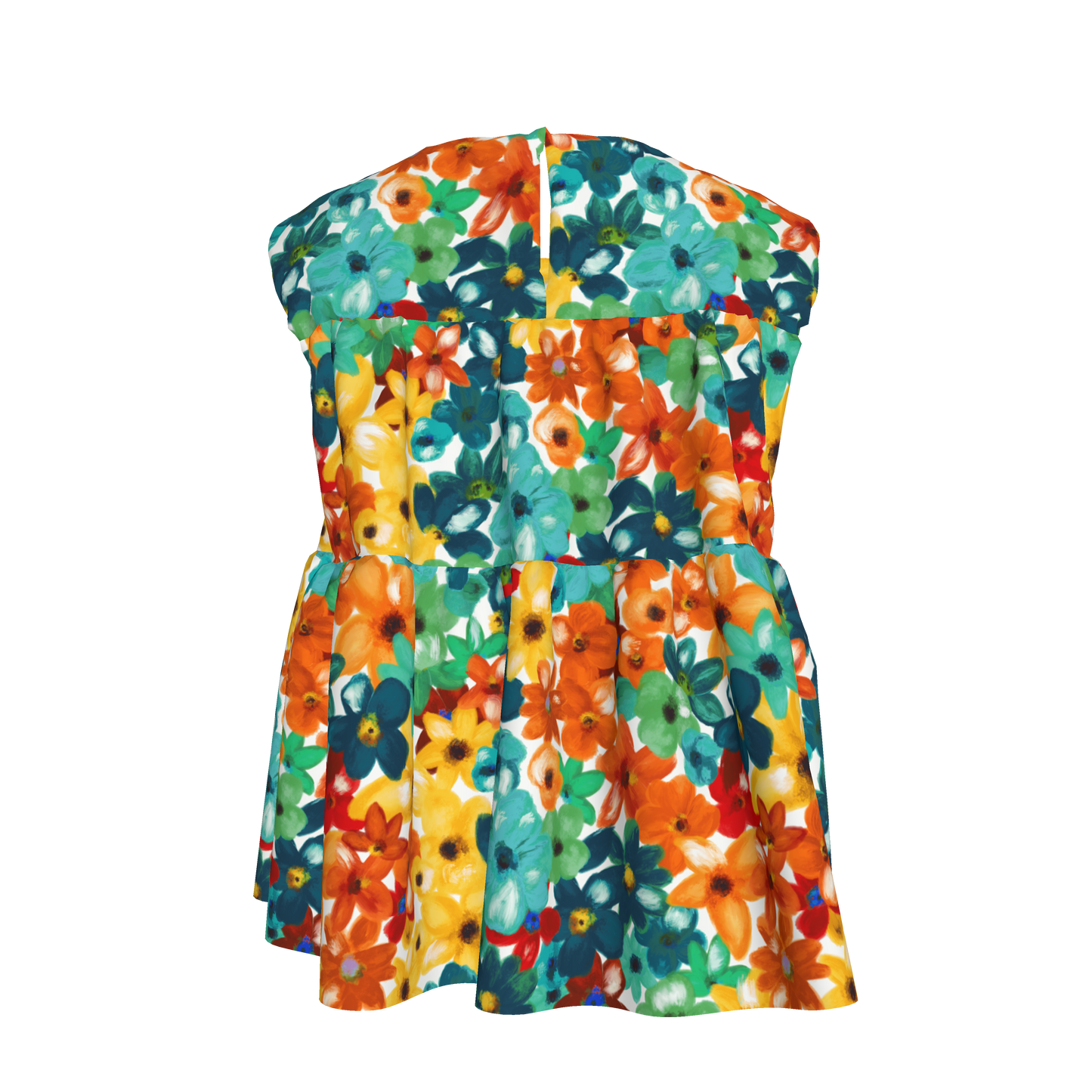 Kid's Sleeveless Ruffle Top Fleur de Esti
