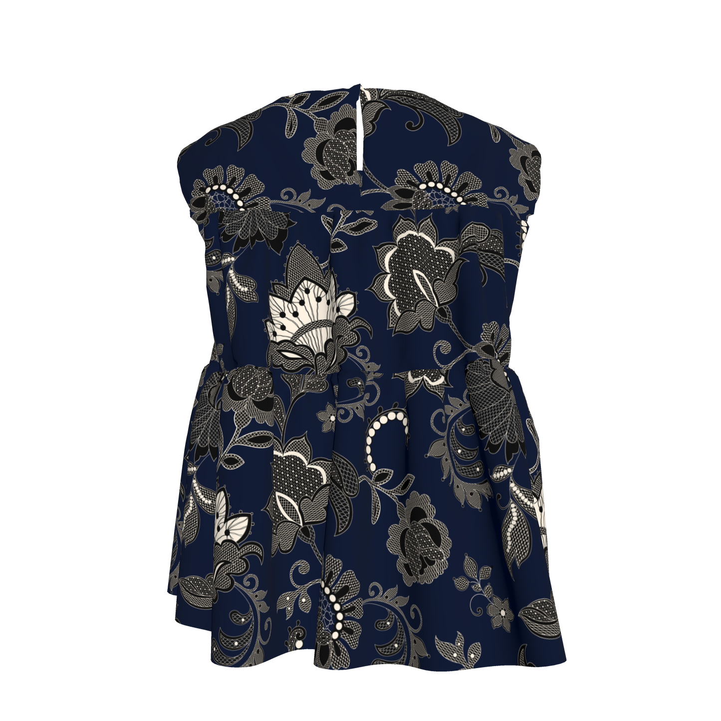 Kid's Sleeveless Ruffle Top in Legacy Lace