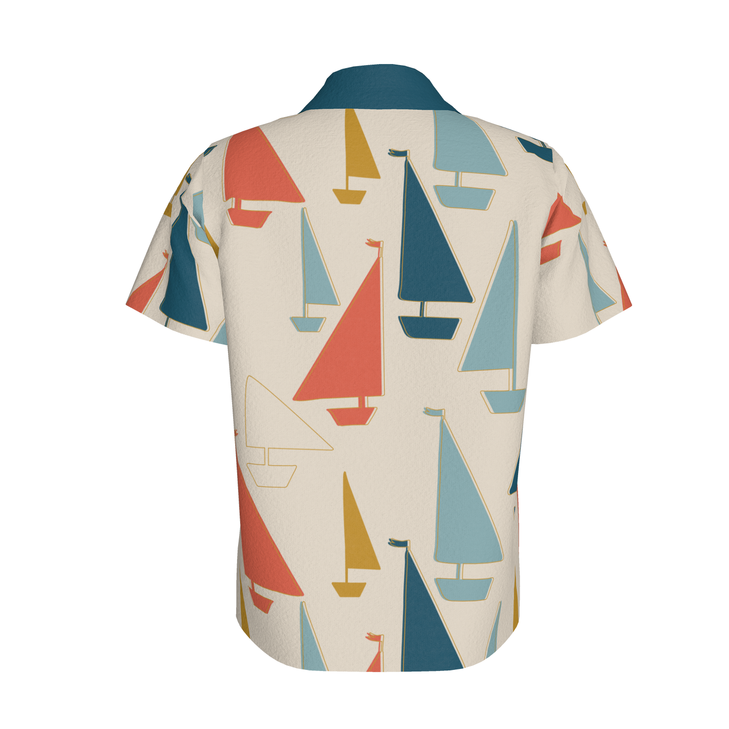 Cream Sailboats Polo