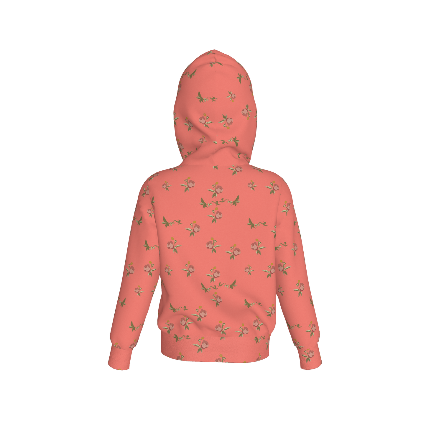 Kid's Pullover Hoodie in Belle Bloom Pink in Fleece Back Stretch Organic Terry