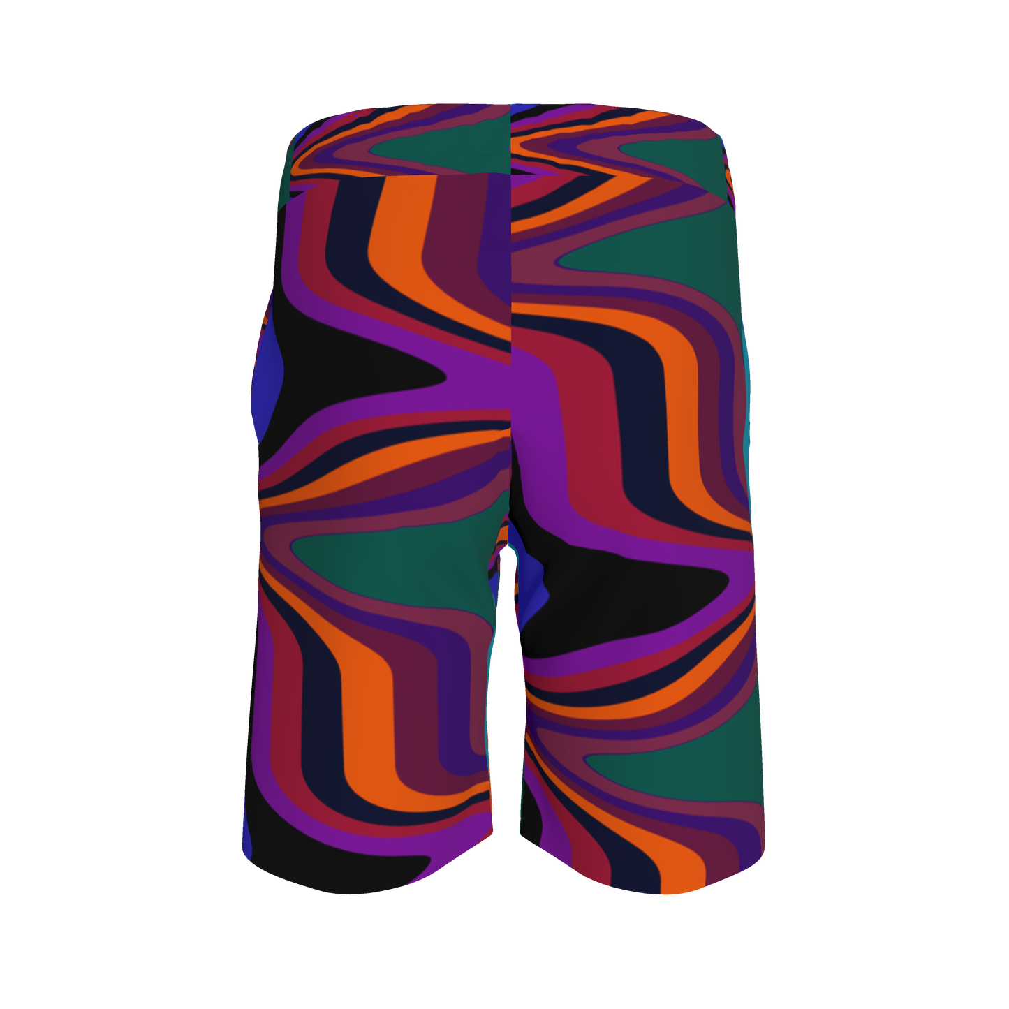Kid's Knit Shorts in Fun Retro Purple in Organic Cotton Pique
