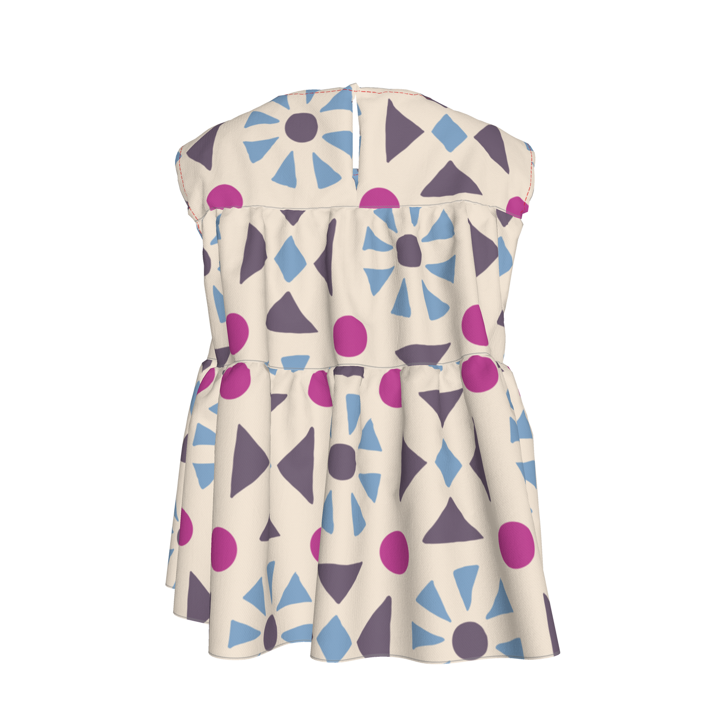 Periwinkle Sleeveless Ruffle Top