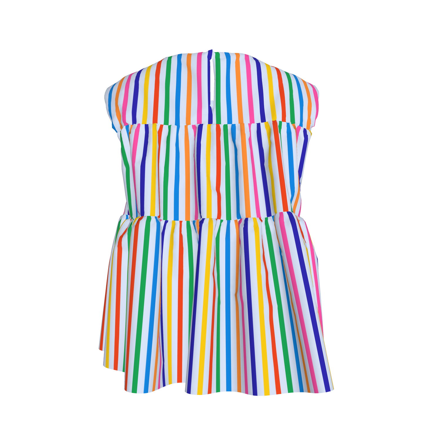 Happy Stripes Ruffled Top