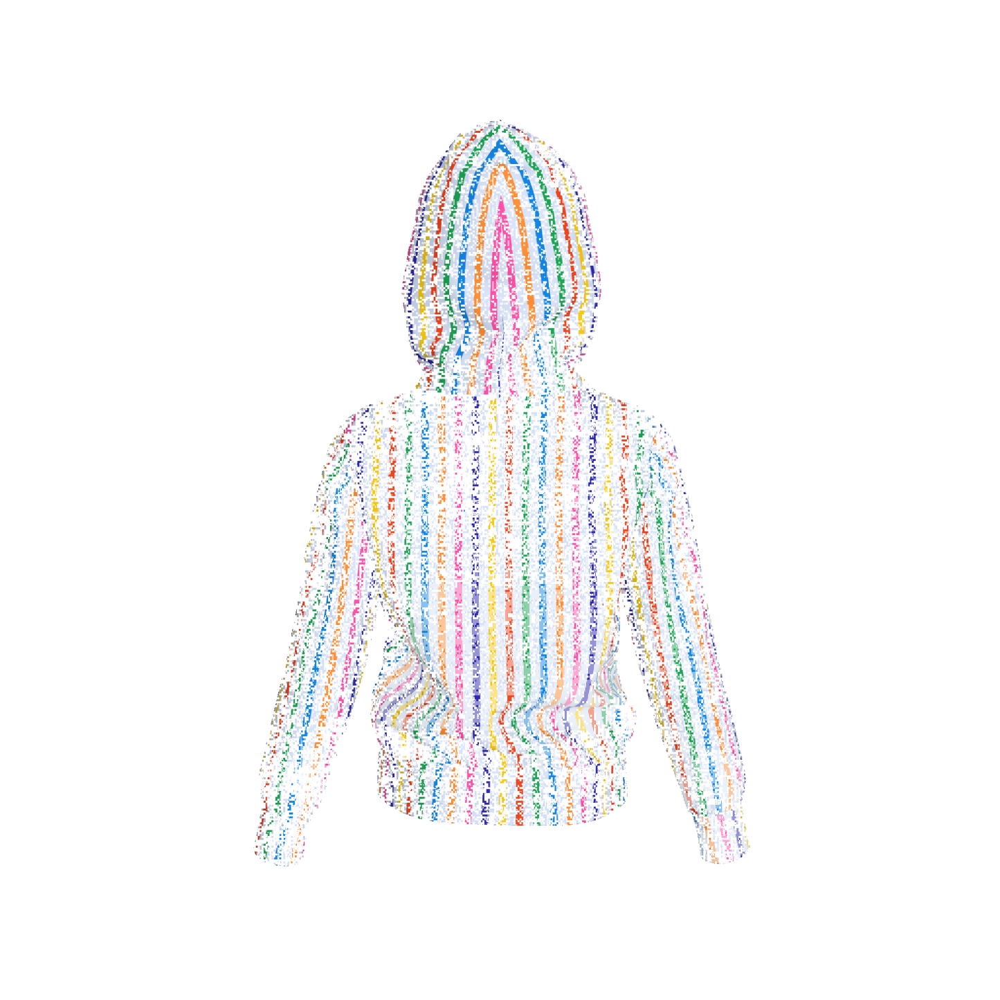 Happy Stripes Hoodie