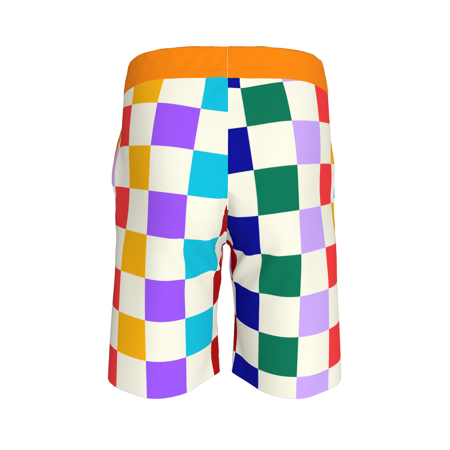Large Colorblock Knit Shorts