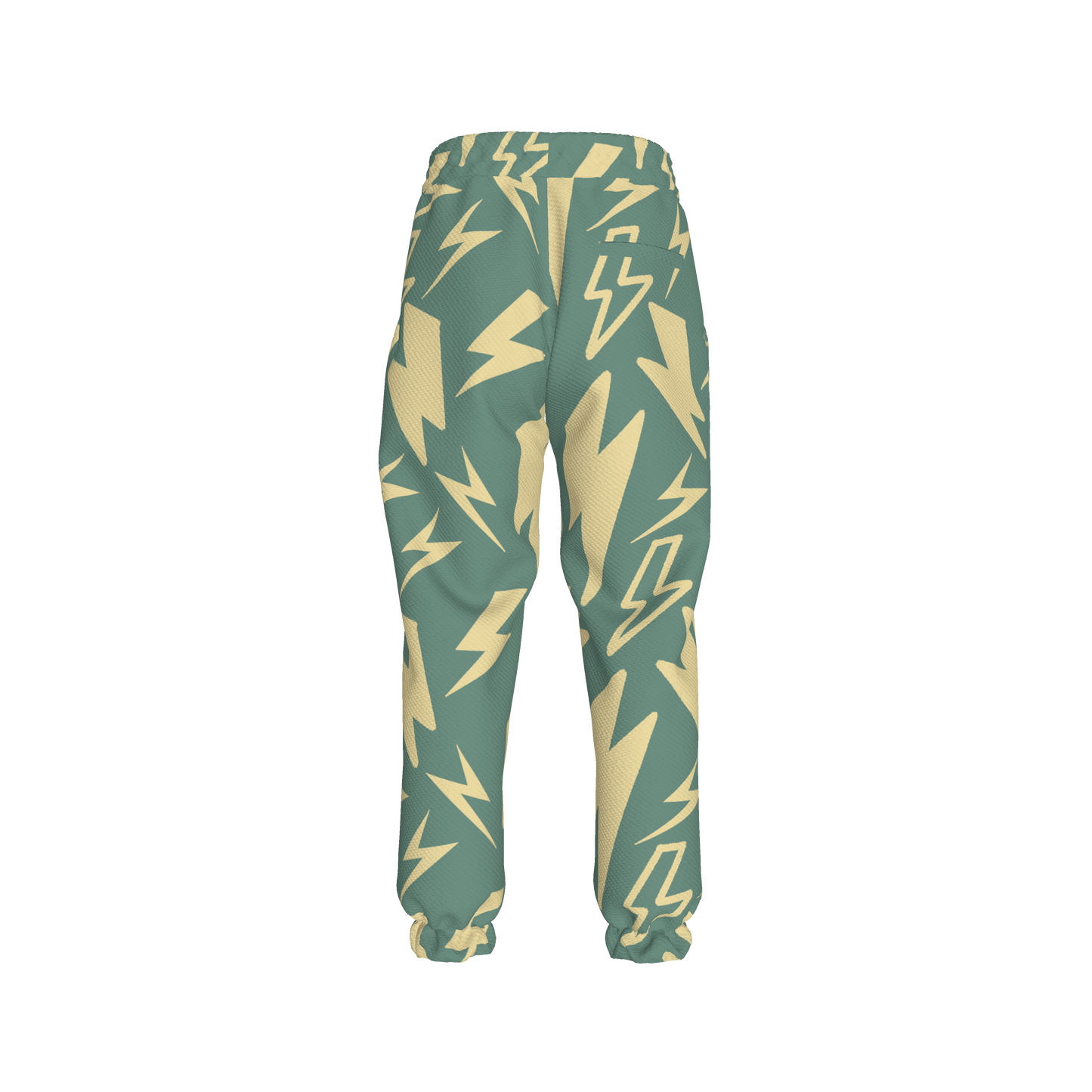 Kid's Sweatpants in Acqua Super Thunder in Organic Cotton Spandex French Terry