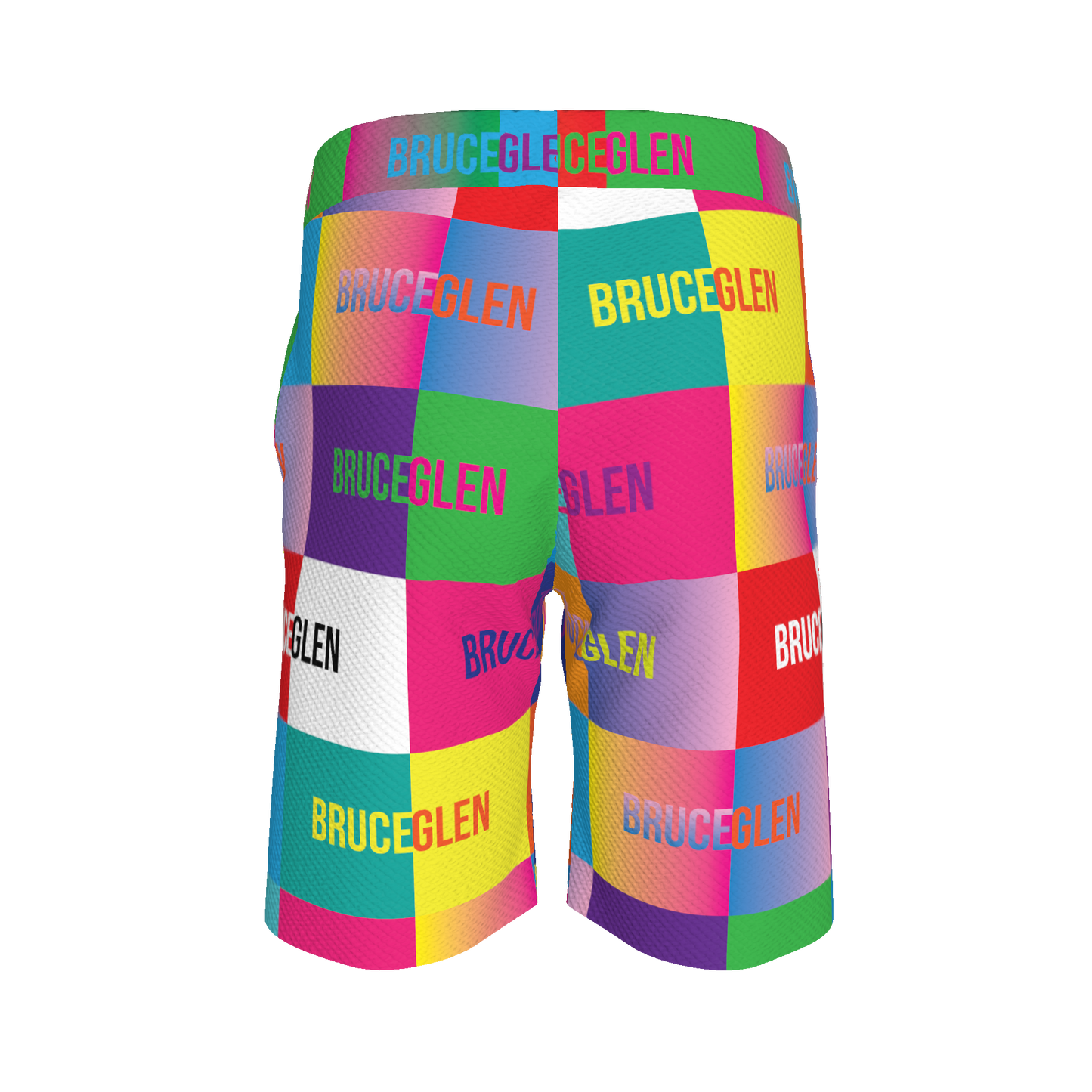 BruceGlen Logo Blocks French Terry Shorts