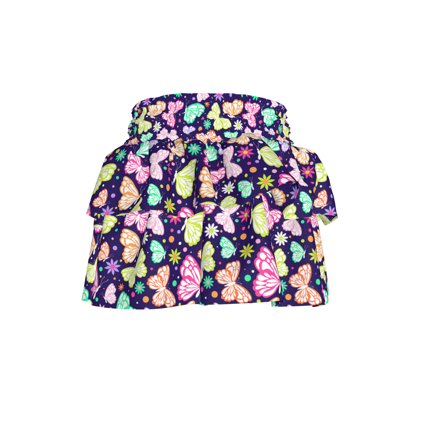 Butterfly Ruffled Skirt