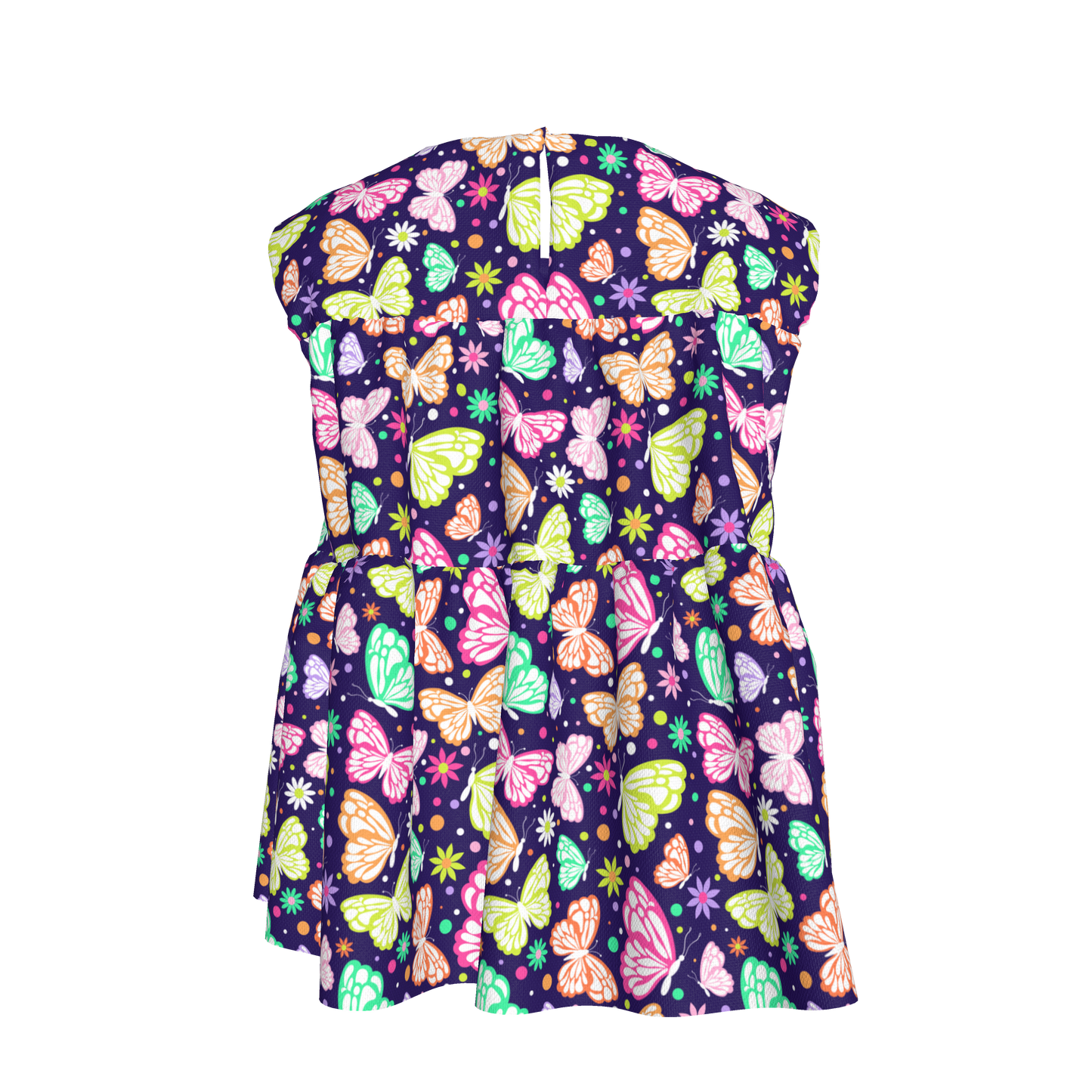 Butterflies Ruffled Top