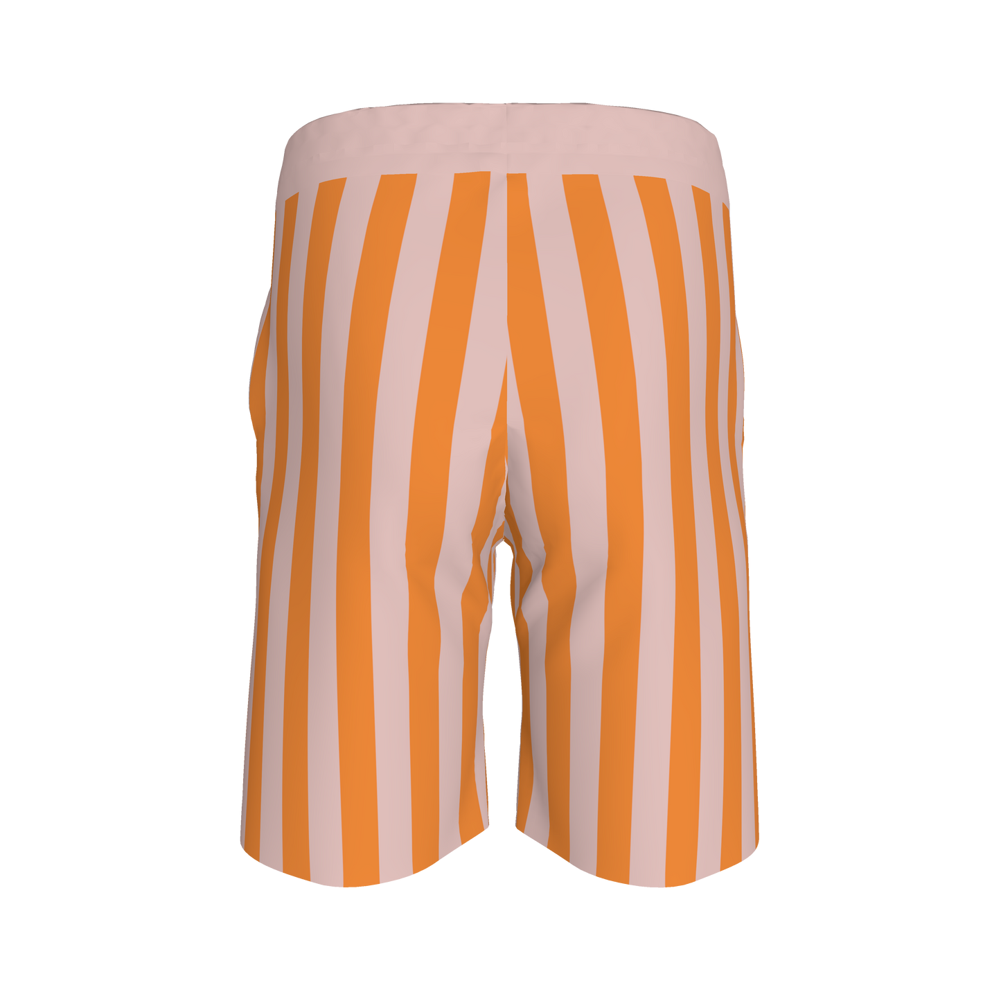 Pink & Orange Stripes Shorts