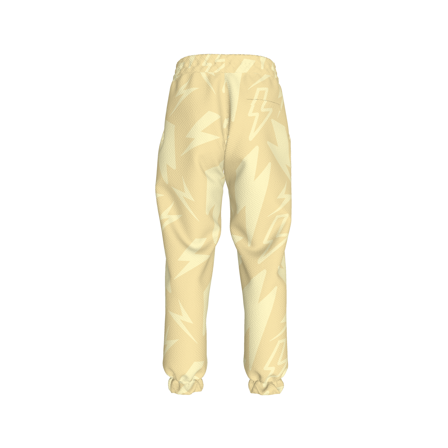 Kid's Sweatpants in Light Beige Super Thunder in Organic Cotton Spandex French Terry