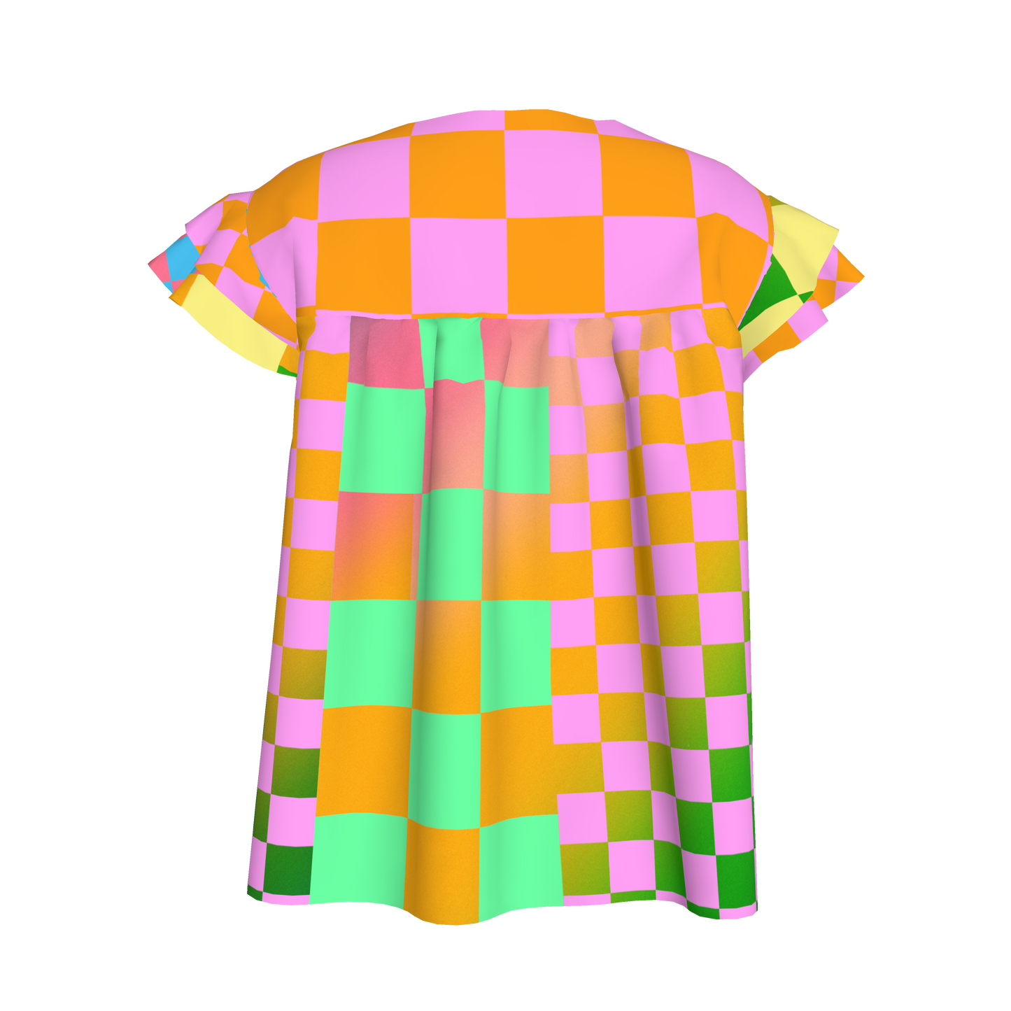 BruceGlen Psycheck Kid's Ruffled Sleeve Top