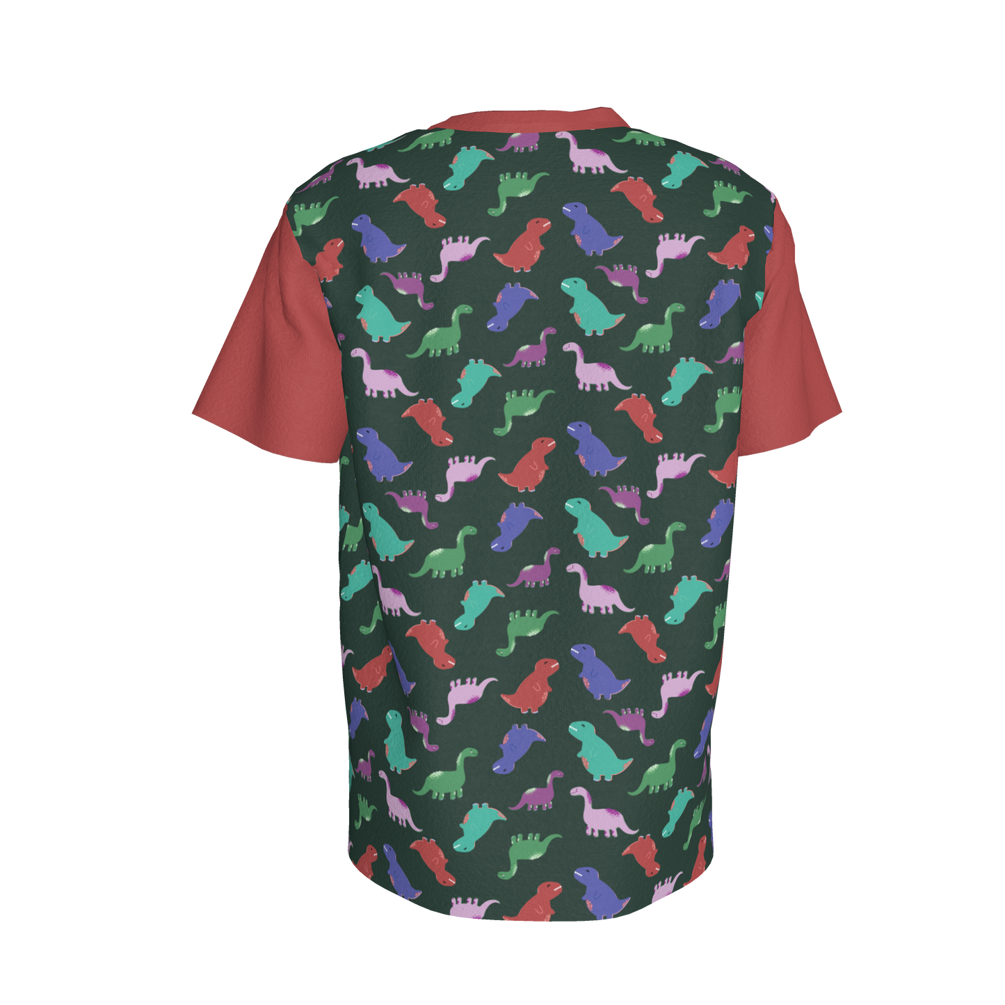 Red Dino Party Pocket T-Shirt