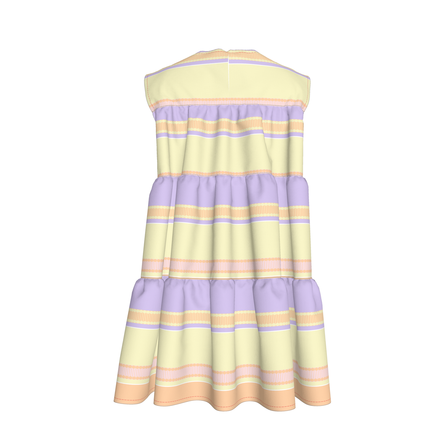 Kid's Ruffle Dress in Paquin Pastel
