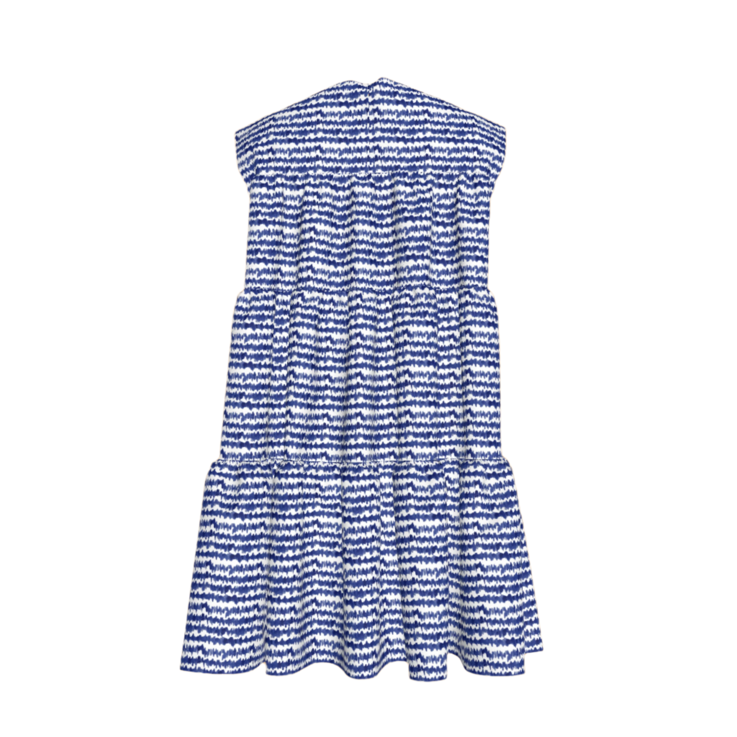Kid's Ruffle Dress With Lining in Cobalt Sound