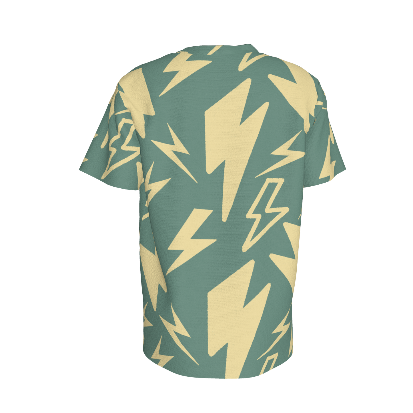 Kid's Pocket T-Shirt in Acqua Super Thunder in Cotton Spandex Lightweight Jersey