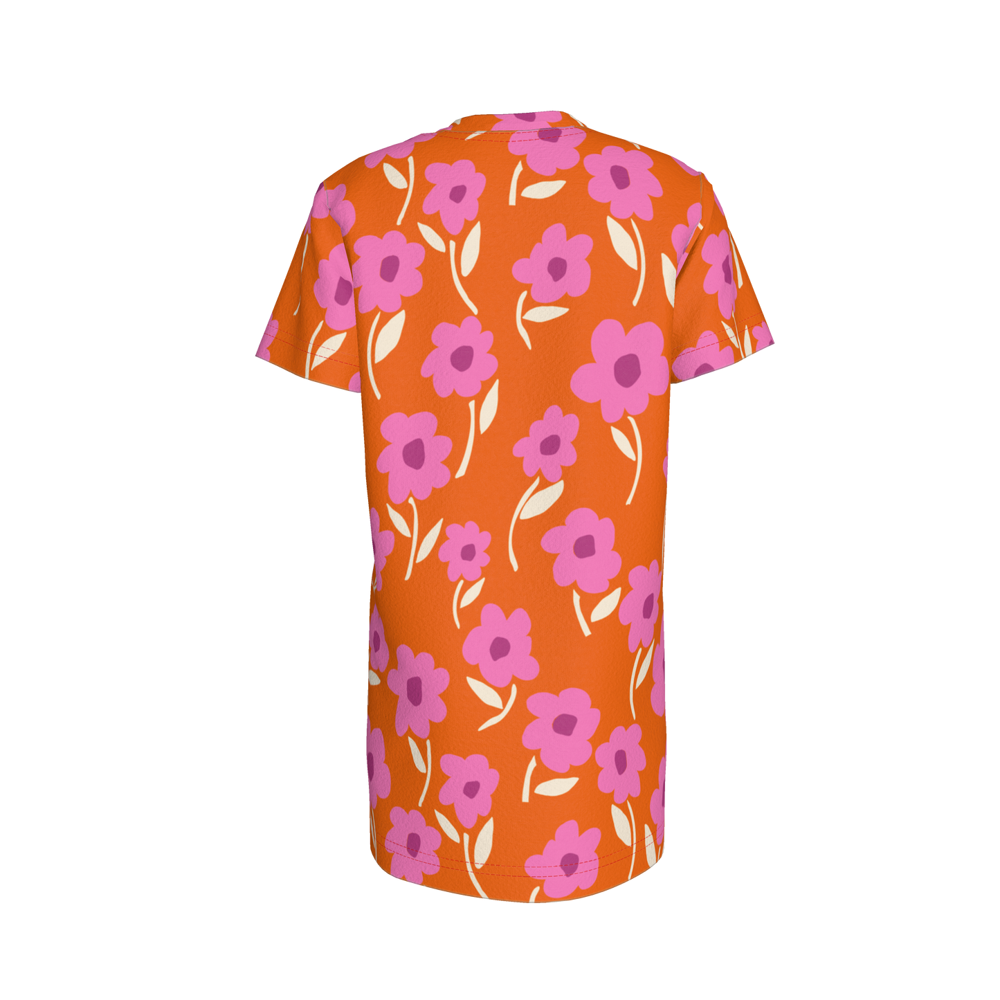 Orange T-shirt Dress