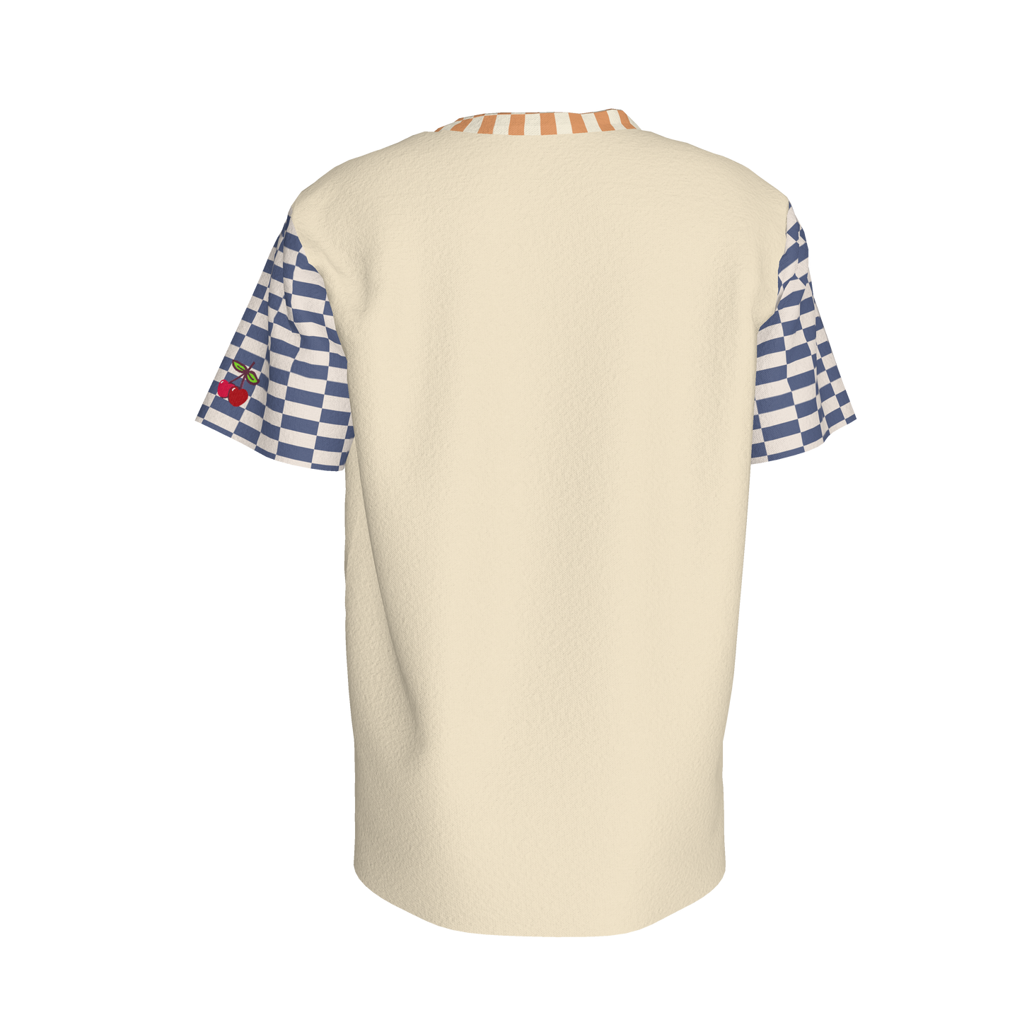 Blue & Yellow Gingham Mix Pocket T-shirt