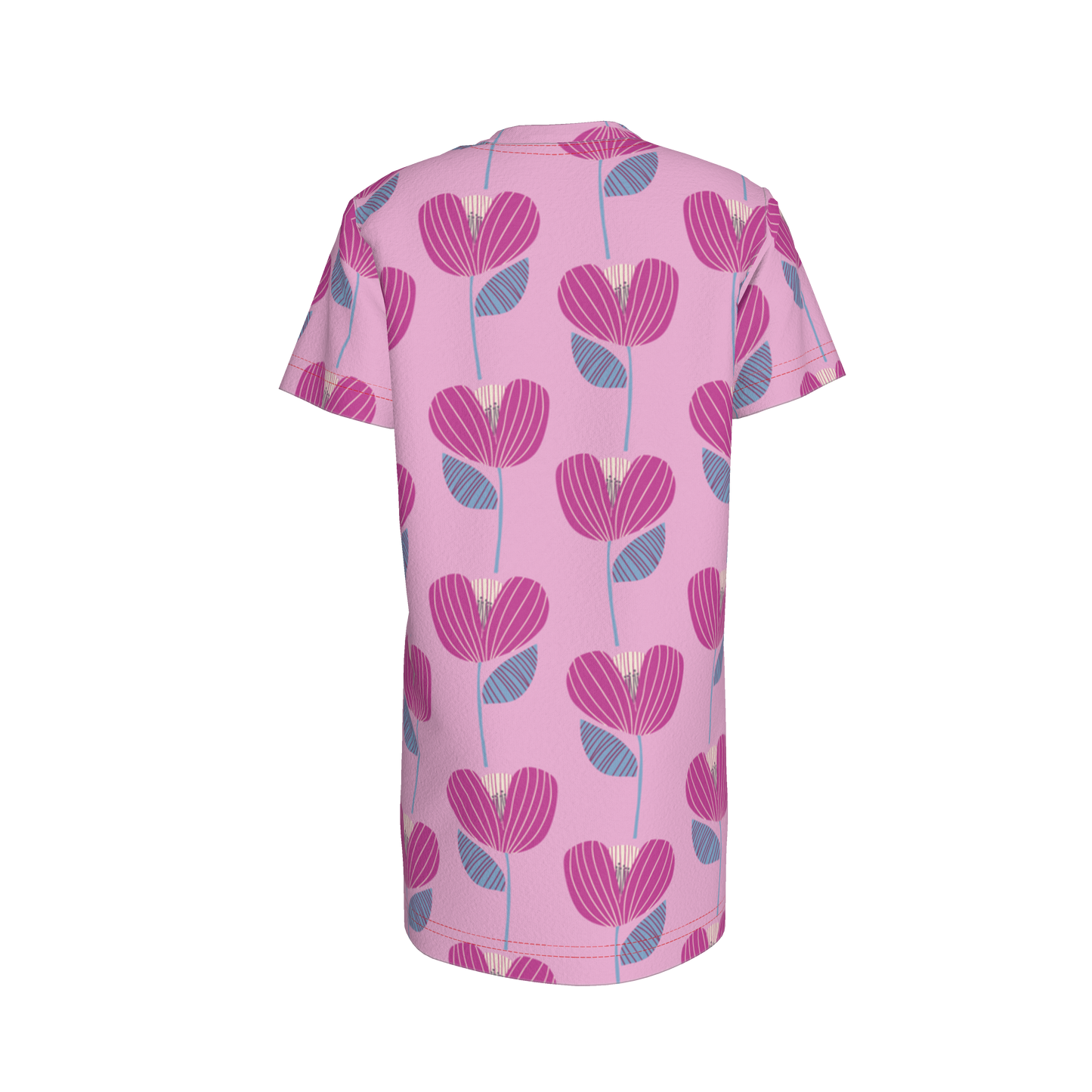 Pink Poppy T-Shirt Dress