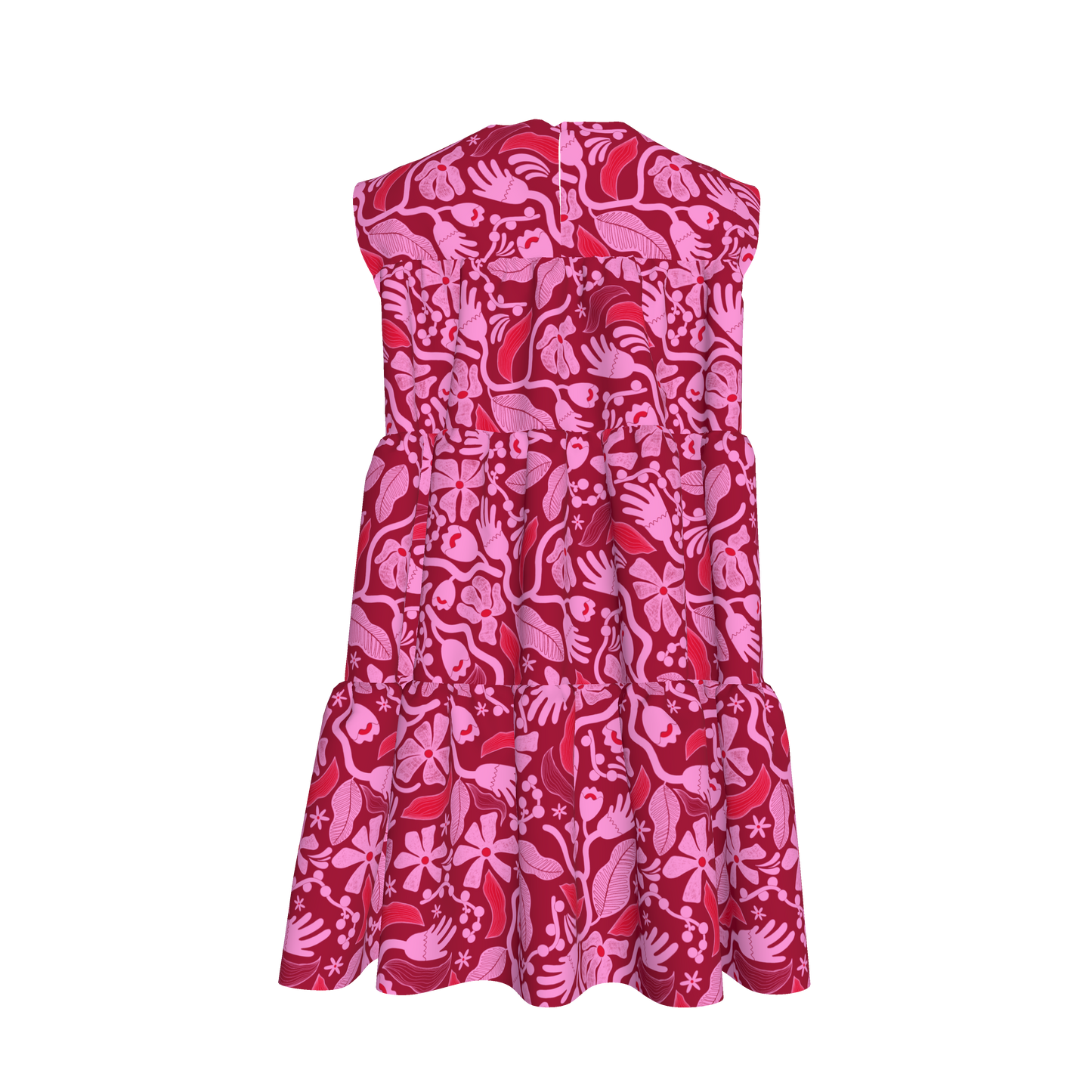 Magenta Flower Dress