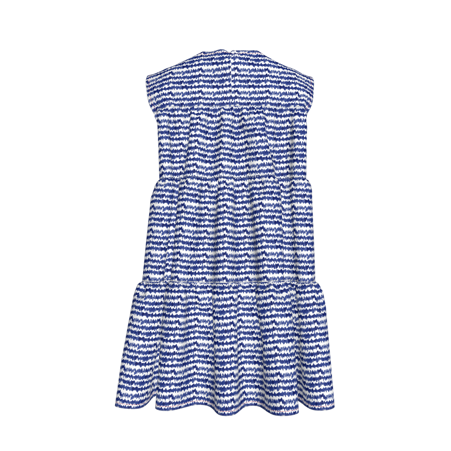 Kid's Ruffle Dress in Cobalt Sound