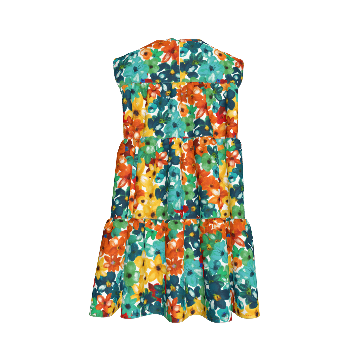 Kid's Ruffle Dress in Fleur de Esti