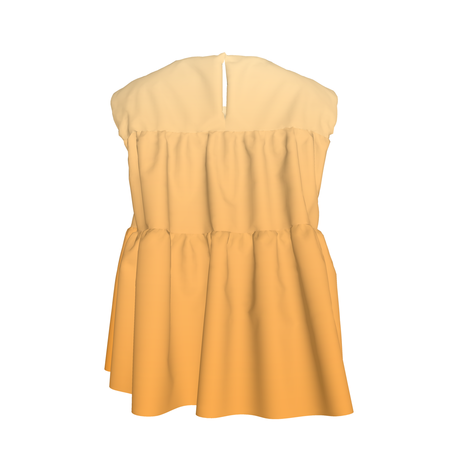 Orange Ombre Ruffle Top