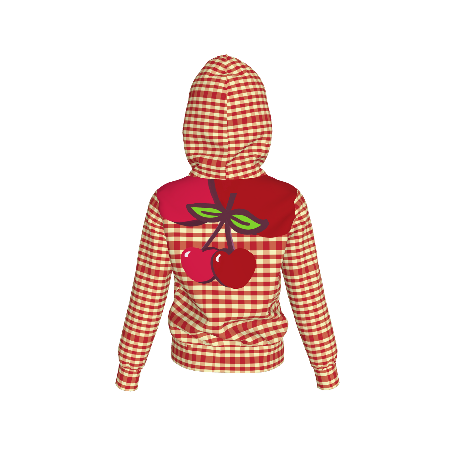 Yellow & Red Gingham Hoodie