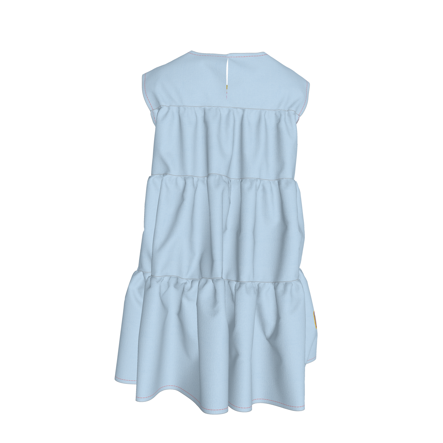 Meowsville Dress in Ice Blue