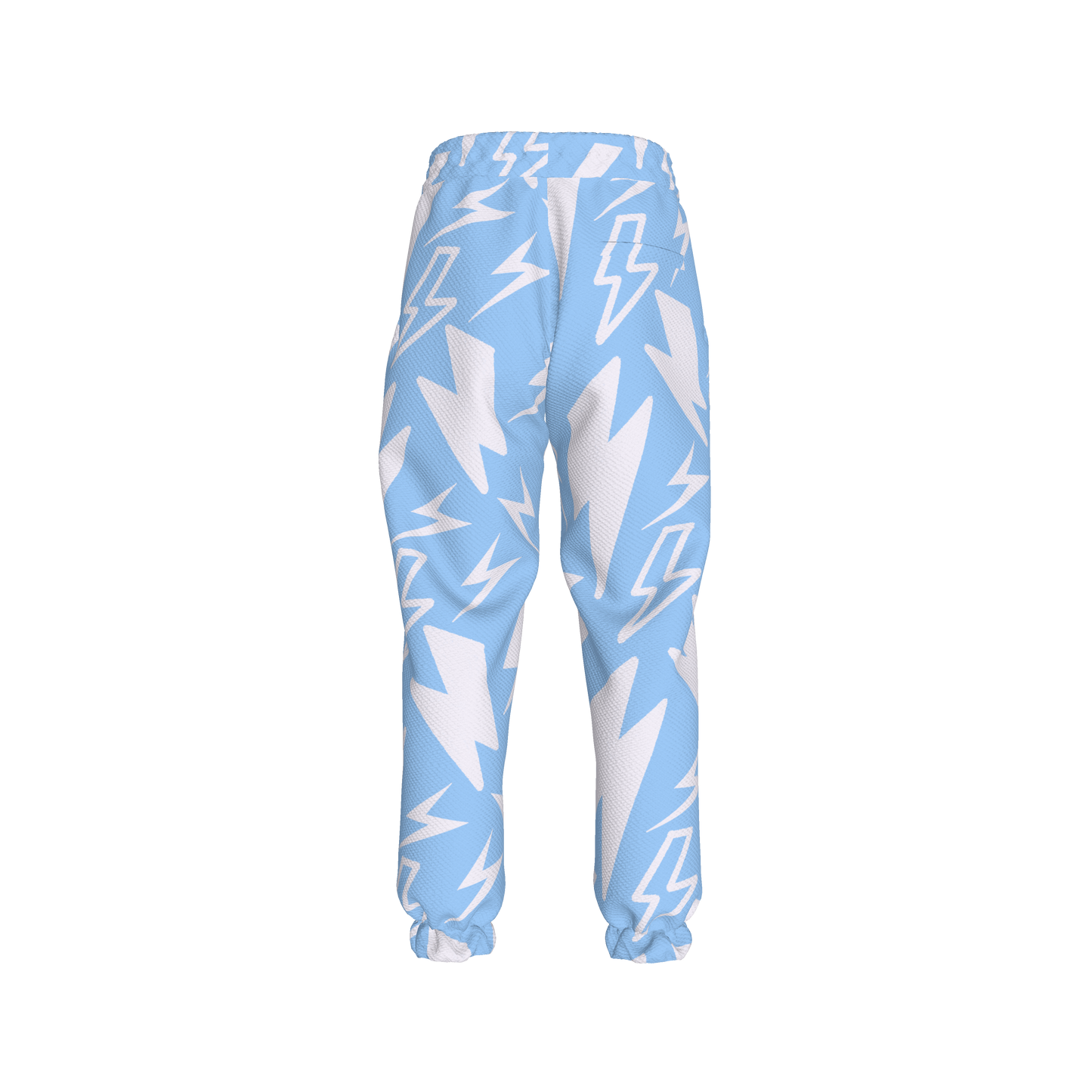 Kid's Sweatpants in Light Blue Super Thunder in Organic Cotton Spandex French Terry