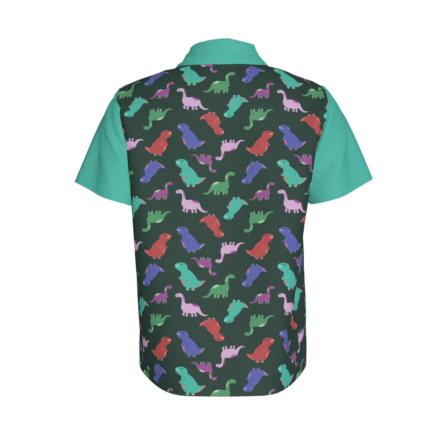 Teal Dino Party Polo