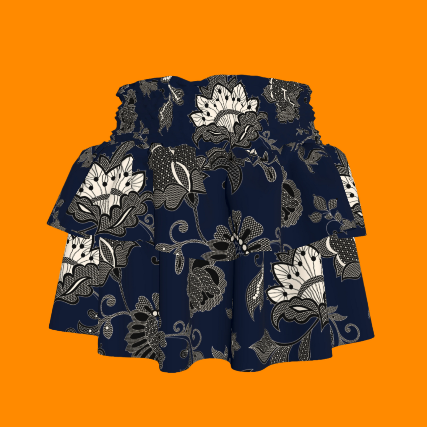 Kid's Smocked Ruffle Skirt in Legacy Lace
