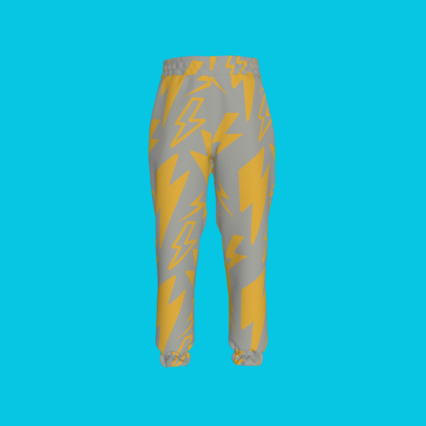 Kid's Sweatpants in Grey Super Thunder in Organic Cotton Spandex French Terry