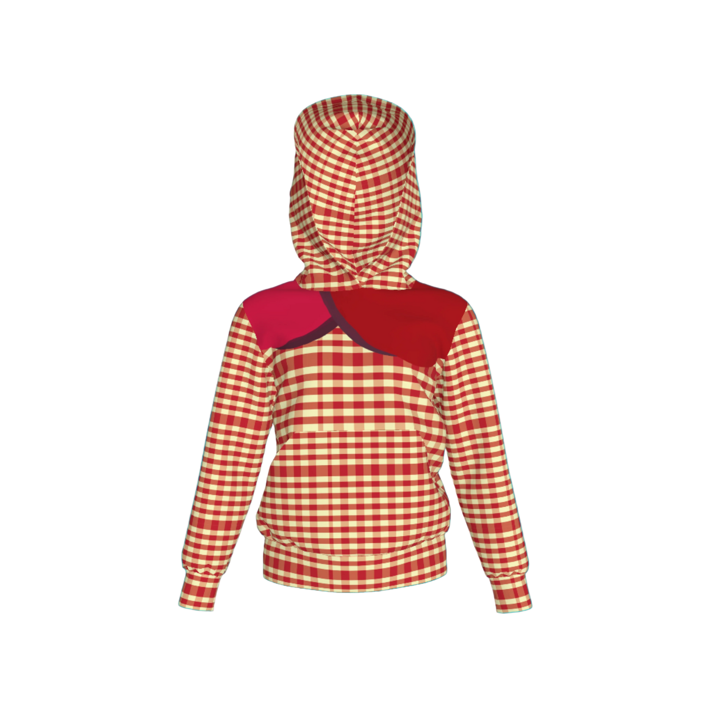 Yellow & Red Gingham Hoodie