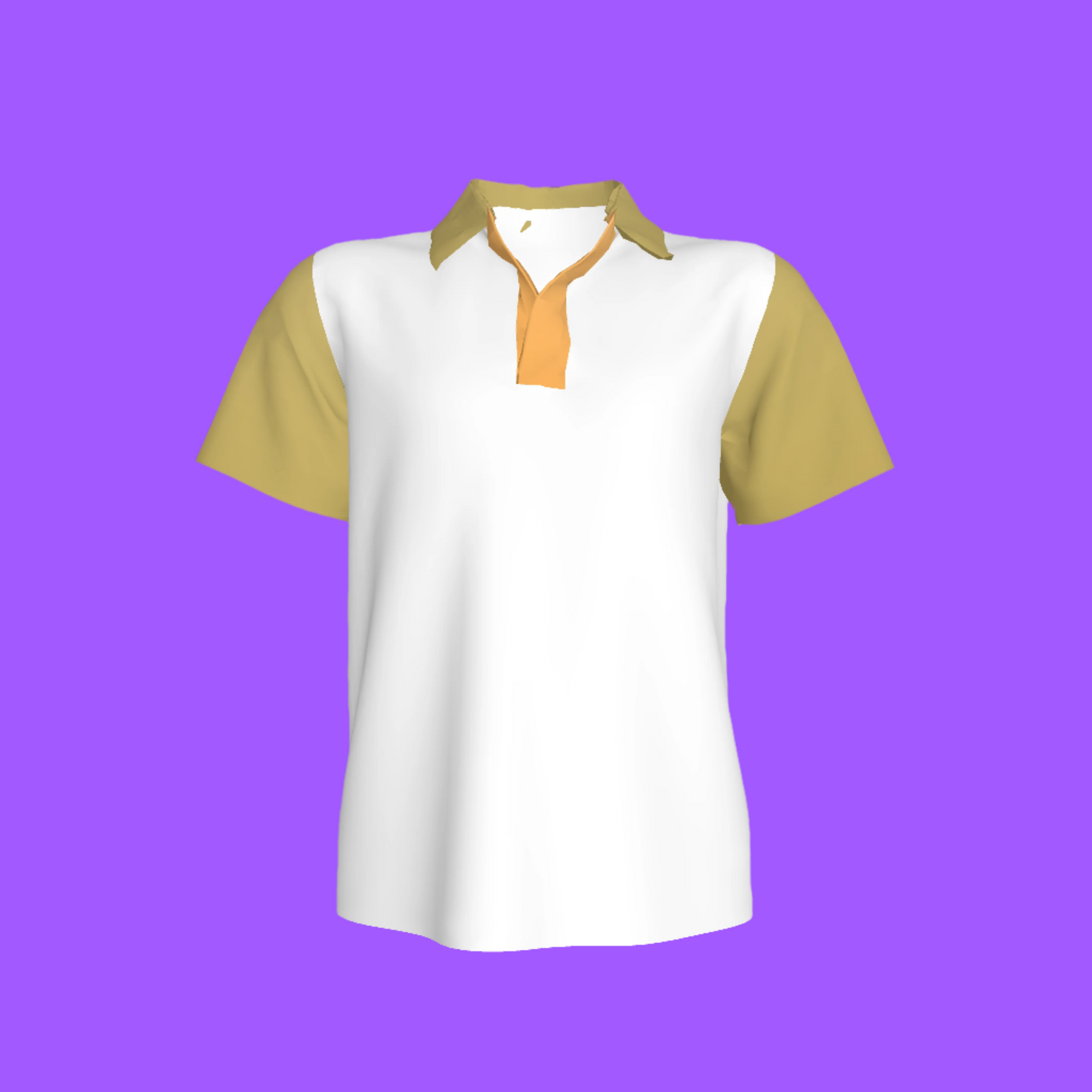 White & Green Polo Shirt