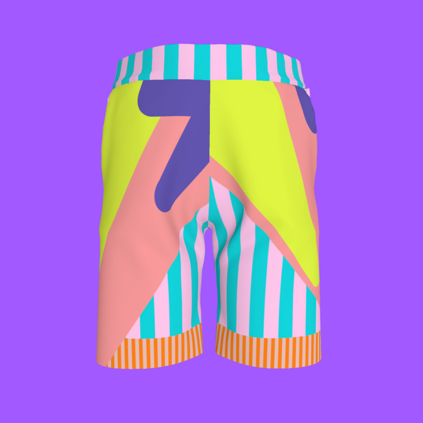 COLOR SPLASH SMOCKED SHORTS