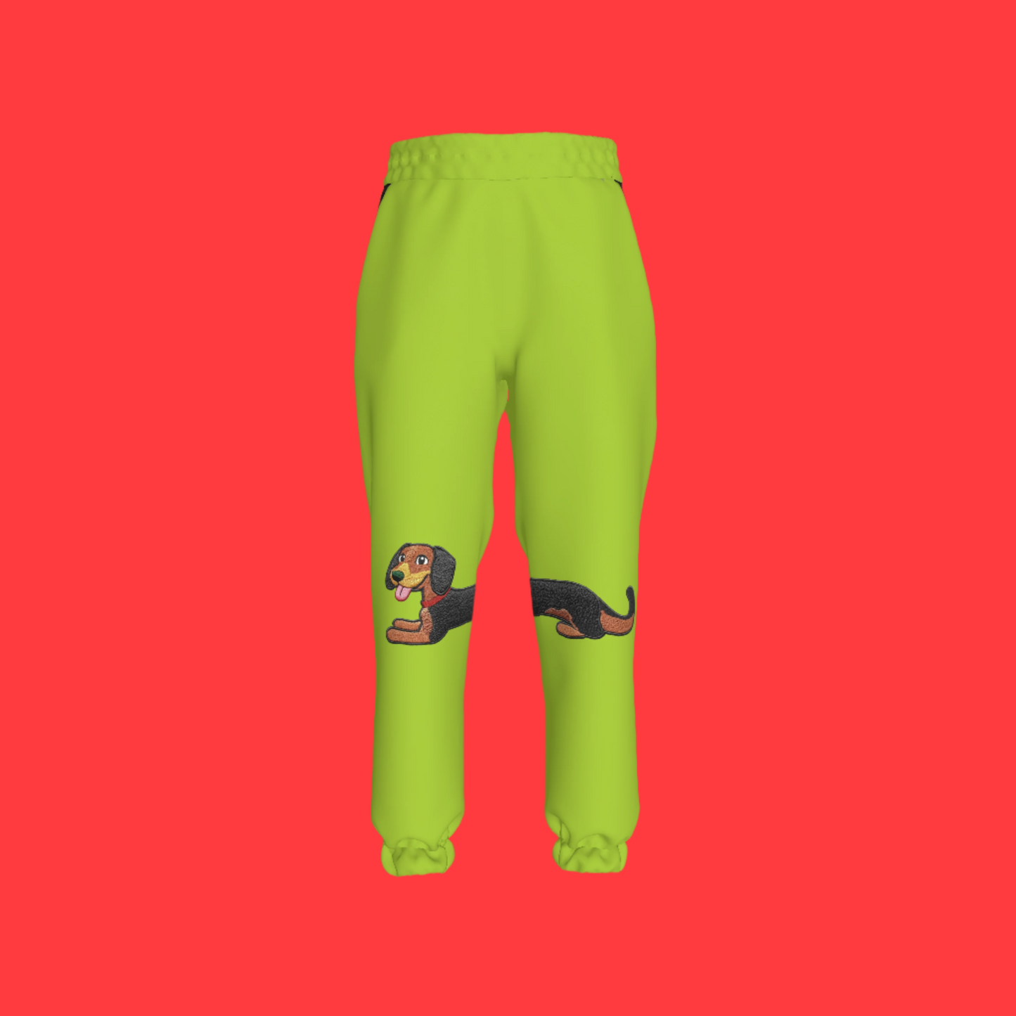 Dachshund Dash Pants in Avocado