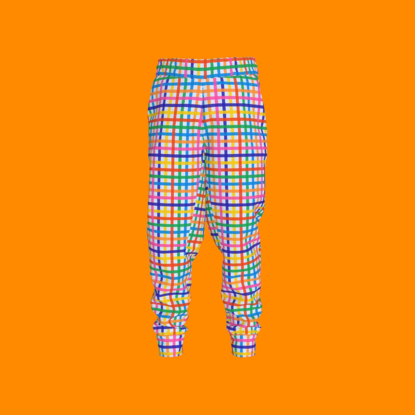 Happy Plaids Jogger Pants