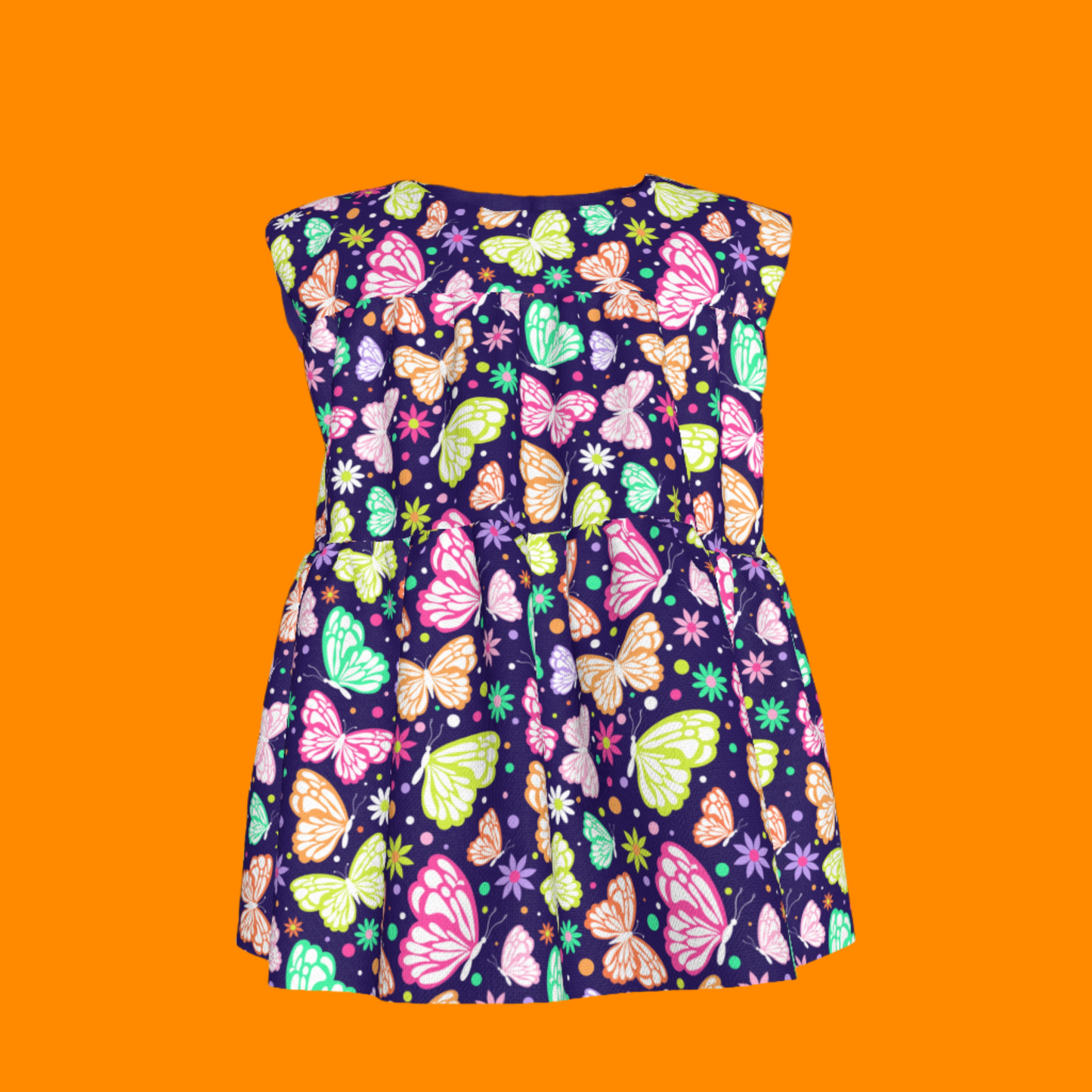 Butterflies Ruffled Top