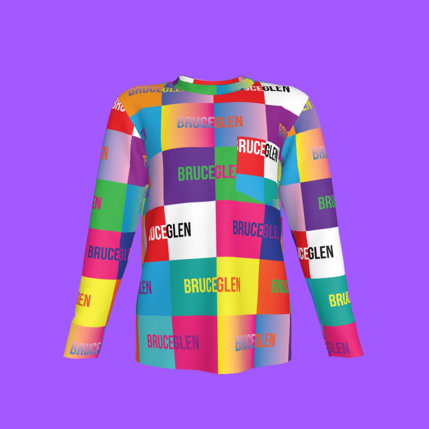 BruceGlen Logo Blocks Kid's Long Sleeve Tee