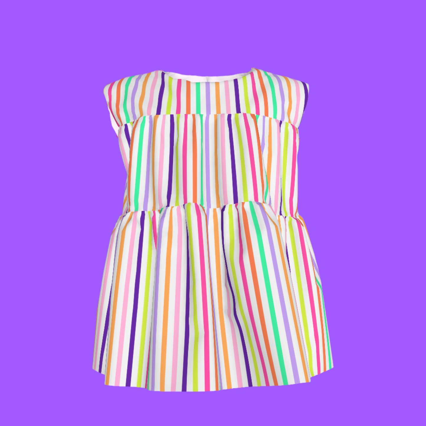 Cute Lines Ruffle Top