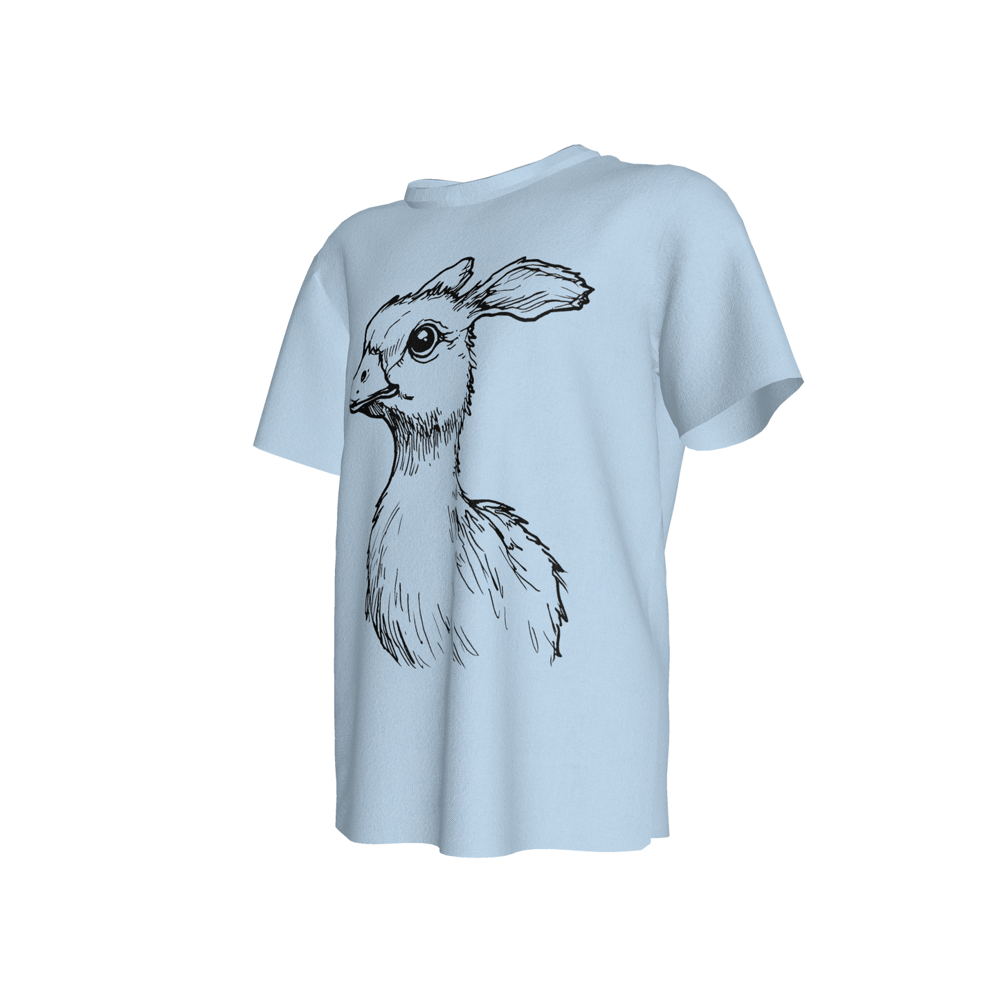 Duckling Dreams Bunny Tee in Ice Blue