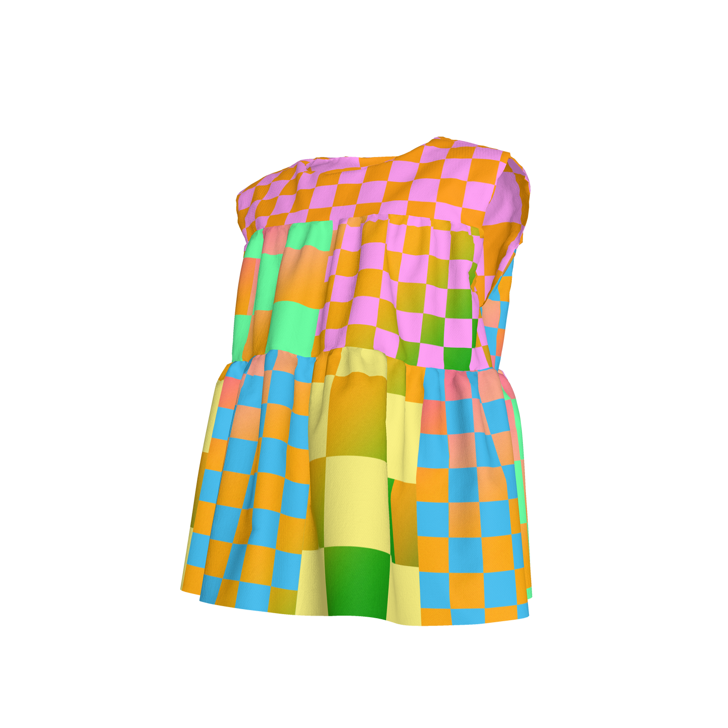 BruceGlen Psycheck Tiered Top