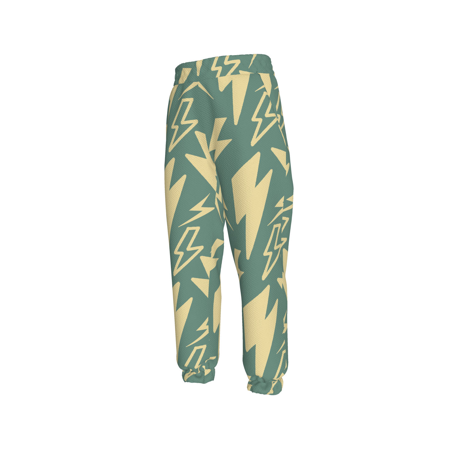 Kid's Sweatpants in Acqua Super Thunder in Organic Cotton Spandex French Terry