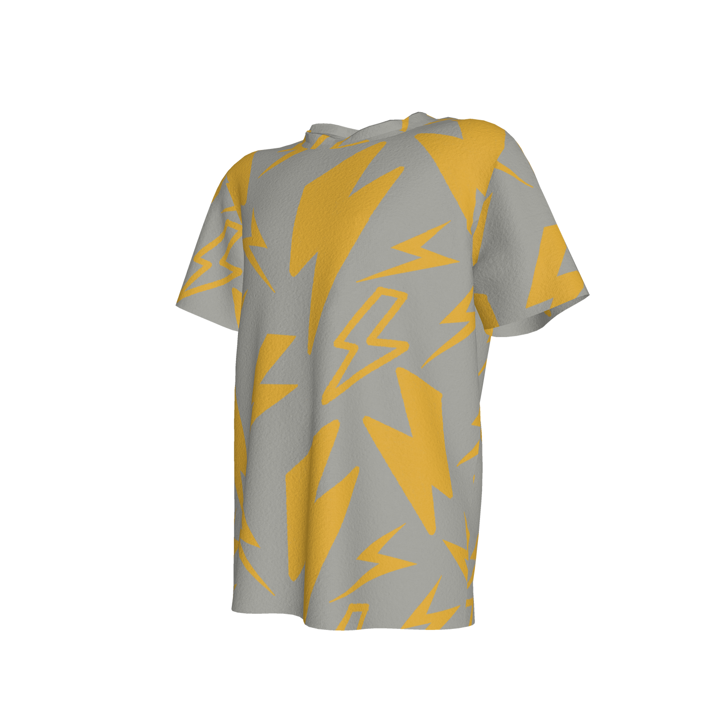 Kid's Pocket T-Shirt in Grey Super Thunder in Cotton Spandex Lightweight Jersey