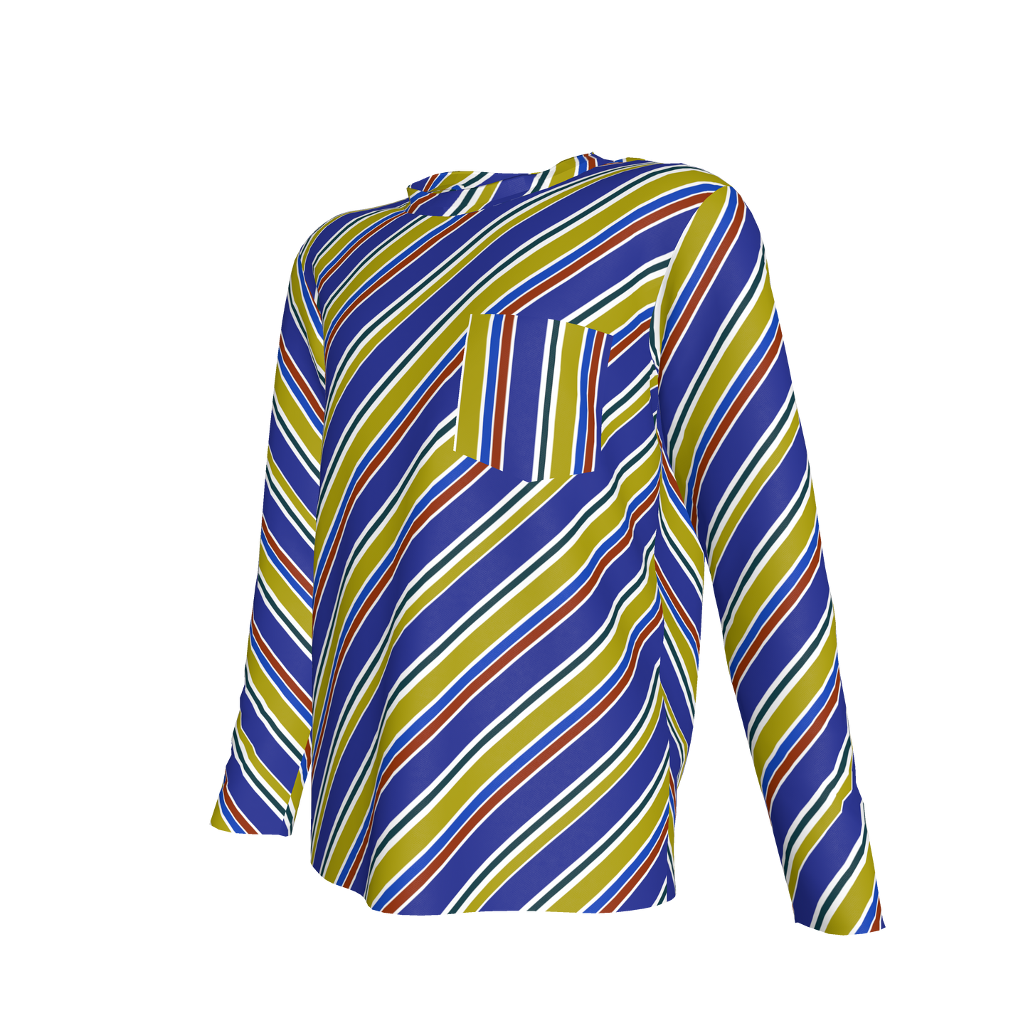 Heath Pocket Tee in Kali Stripe