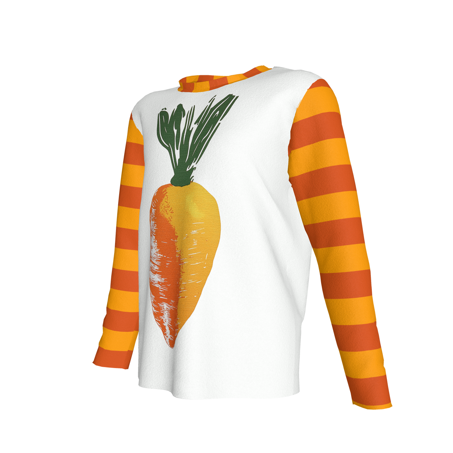 Carrot Patch Stripe Sleeve Tee