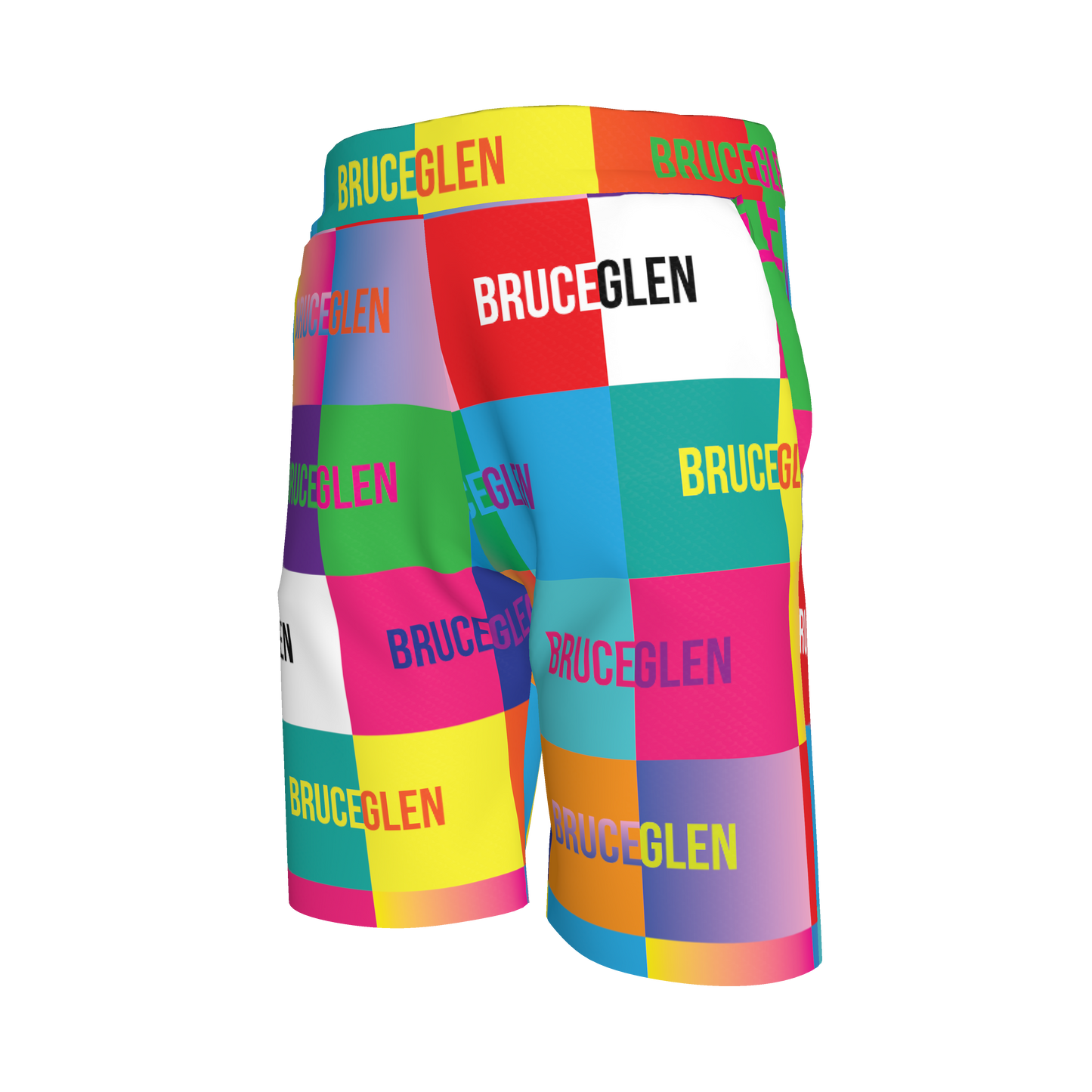 BruceGlen Logo Blocks French Terry Shorts